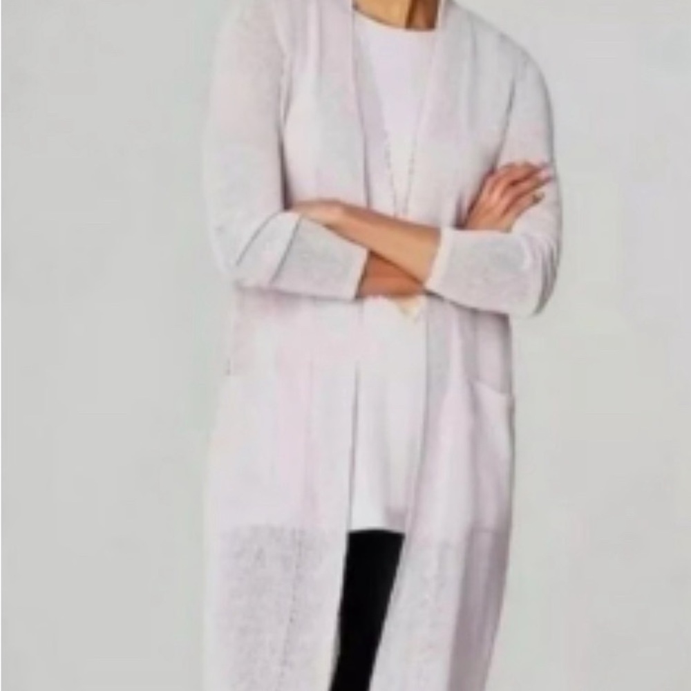 Elegant J Jill cardigan/tank-top set. MP. Lavender.